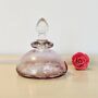 Vintage Decorative Pink Glass Crystal Perfume Bottle ~ 33, thumbnail 2 of 5