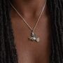 Personalised Sterling Silver Dove Pendant With Gold Olive Branch, thumbnail 5 of 11