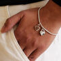 Personalised Sterling Silver Snake Chain Heart Bracelet, thumbnail 1 of 10