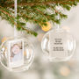 Personalised Baby Photo Glass Dome Bauble, thumbnail 5 of 6