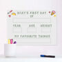 Personalised First Day Of School Acrylic Board, thumbnail 1 of 5
