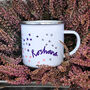Personalised Floral Enamel Mug, thumbnail 2 of 5