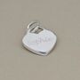 Engraved Silver Heart Holy Communion Cross Necklace, thumbnail 2 of 3