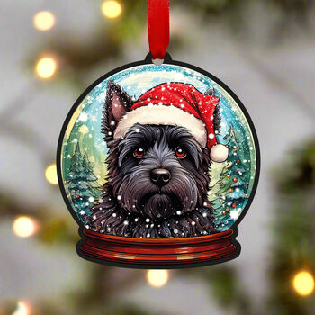 Cairn Terrier Dog Tree Decoration, 2 of 2