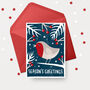 Robin Christmas Card. Single Card Or Pack Of Six, thumbnail 1 of 3