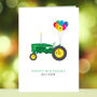 Personalised Tractor Happy Birthday Card, thumbnail 2 of 6