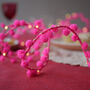 Mini Pink Snowball Fairy Lights, thumbnail 4 of 4