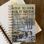'What To Look For In Winter' Upcycled Notebook, thumbnail 1 of 5