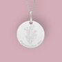 Personalised Lily Of The Valley Necklace In Silver, thumbnail 1 of 12