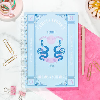 Personalised Zodiac Star Sign Notebook, 2 of 6