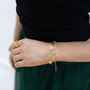 Daisy Chain Bracelet In Gold, thumbnail 2 of 3