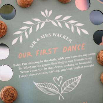Personalised Wedding First Dance Cork Collector, 3 of 7