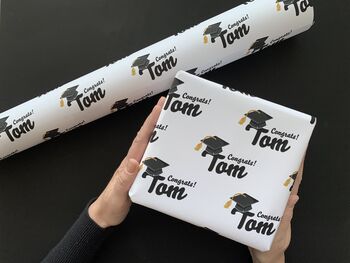 Personalised Graduation Name Wrapping Paper, 2 of 4