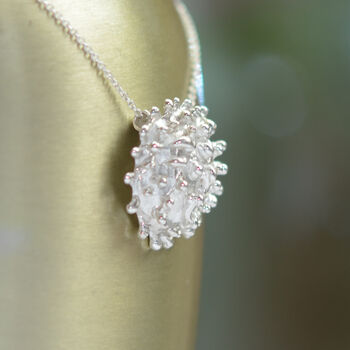 One Of A Kind Coral Reef Inspired Sterling Silver Necklace, 5 of 10