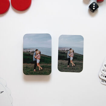 Personalised Couple Photo Playing Cards In A Tin, 3 of 8