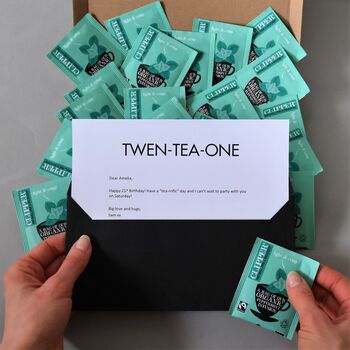 Novelty 16th Birthday Letterbox Friendly Tea Gift, 7 of 9