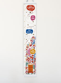 Personalised Bee You Flower Height Chart, 6 of 10
