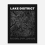 Lake District National Park Contours Art Print, thumbnail 4 of 6