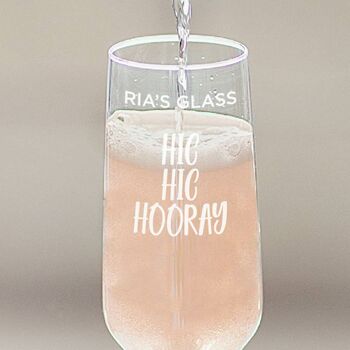 Personalised Celebration Champagne Flute, 2 of 6