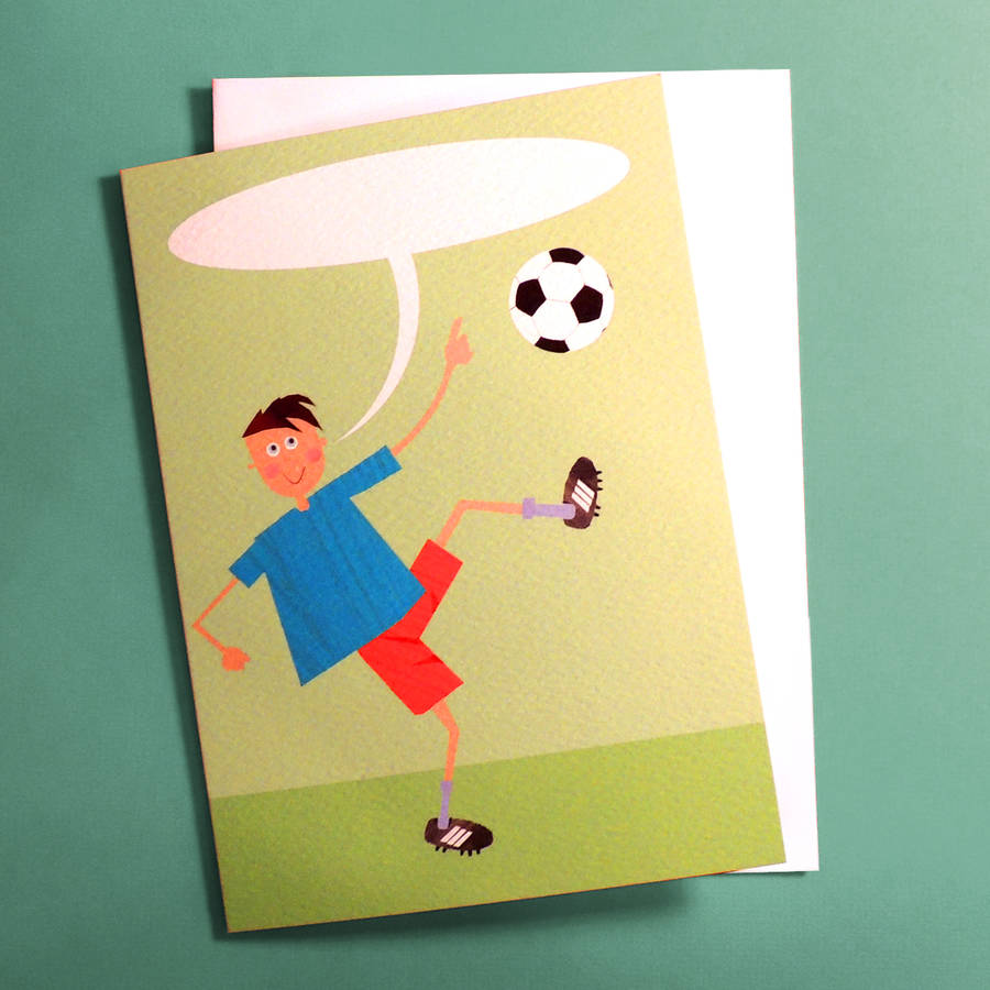 personalised bubble football card by kali stileman publishing ...