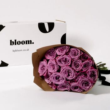 Muddled Grape Purple Rose Bouquet, 2 of 4