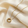 Personalised 9ct Gold Mini Russian Ring Necklace, thumbnail 9 of 9