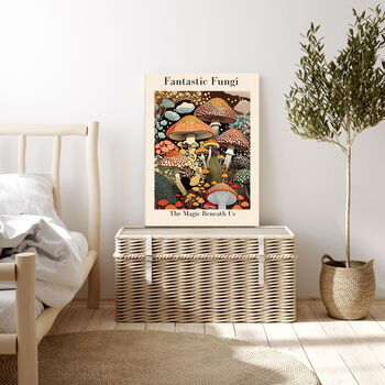 Fantastic Mushroom Art Print, 4 of 4