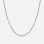 Sterling Silver Rope Chain Necklace 22 Inch, thumbnail 4 of 5