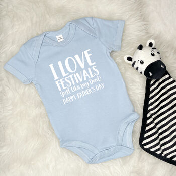 Father And Child Love … Personalised Babygrow, 2 of 10