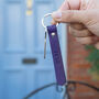 New Home Personalised Leather Keyring, thumbnail 1 of 9