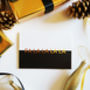 Monochrome And Gold Foil Luxury Christmas Card, thumbnail 2 of 3