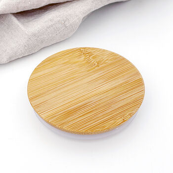 Airtight Bamboo Lids For Upcycling Dessert Pots, 8 of 9