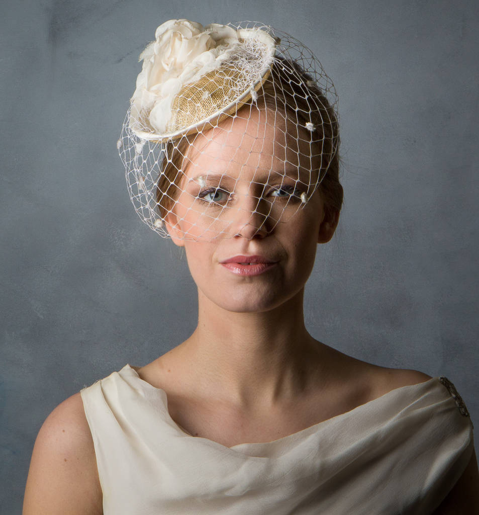 Bridal hats with veil