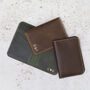 Personalised Slim Leather Card Holder Wallet, thumbnail 2 of 6