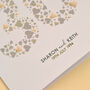 Personalised Love Hearts Pearl 30th Anniversary Card, thumbnail 4 of 9