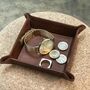 Leather Coin Tray For Him, thumbnail 4 of 5