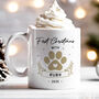 Personalised First Christmas With Pet Mug New Dog Cat Owner Christmas Gift, thumbnail 8 of 9