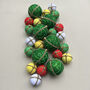 Handmade Upcycled Saree Desi Fever Christmas Bauble, thumbnail 9 of 9