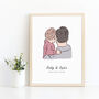 Personalised Daddy And Me Print, thumbnail 1 of 5
