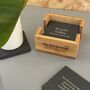 Personalised Slate Coaster Set With Wooden Box, thumbnail 1 of 7