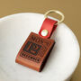 Personalised Special Date Leather Keyring, thumbnail 1 of 3