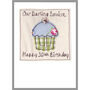 Personalised 40th Birthday Cupcake Card For Her, thumbnail 3 of 8