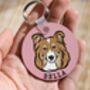 Personalised Sheltie Keyring, thumbnail 2 of 6