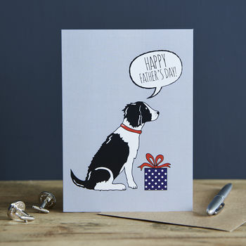 Springer Spaniel Father's Day Card, 2 of 4