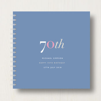 Personalised 70th Birthday Memory Book Or Album, 10 of 12