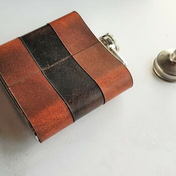 Personalised Leather Hip Flask, 7 of 7