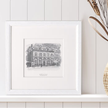 Personalised Monochrome Watercolour House Sketch, 3 of 6