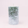 G Decor Birch Tree Effect Grey 3D Owl Pillar Candle, thumbnail 3 of 6