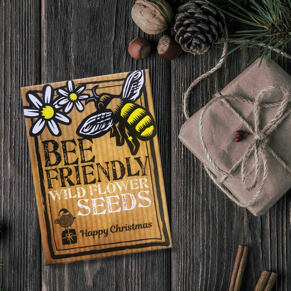 Christmas Gift Bee Friendly Wild Flower Seeds By Bee Friendly Seeds
