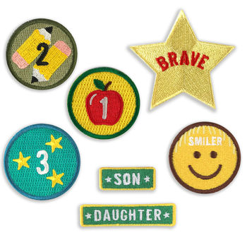 First Day At School Merit Patch Set, 3 of 5